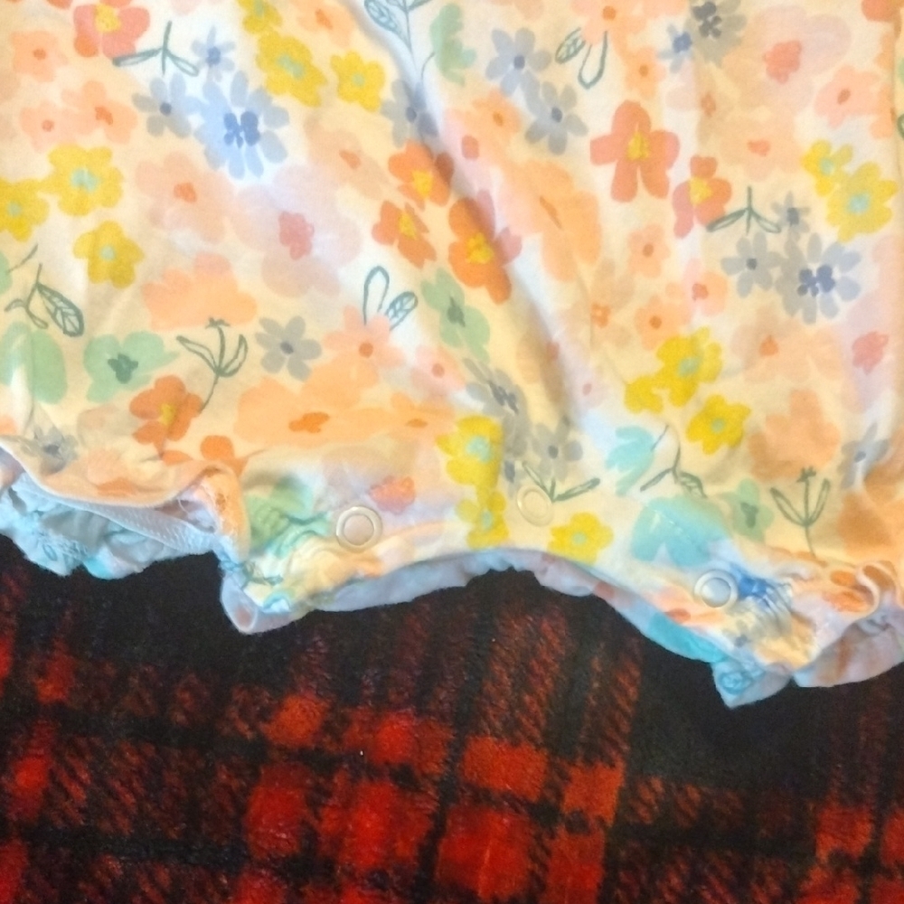 Floral Kids Sleeveless Romper - Picture 5 of 7